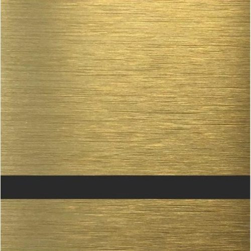 АБС LASER, 1.3 мм, 2 слоя золото-чёрный царапанный (для лазерной гравировки)